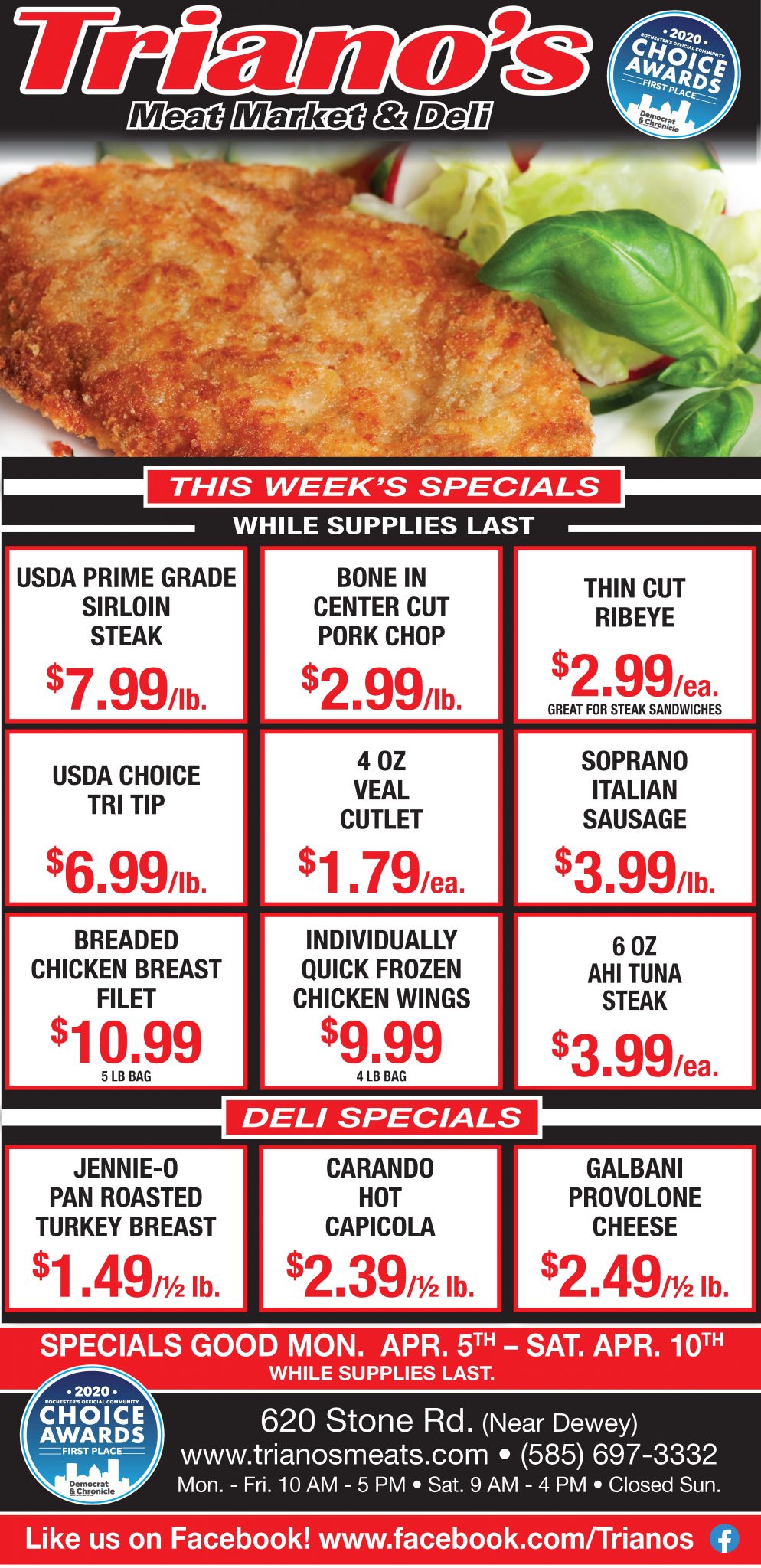 Meat Packages Specials Rochester, NY