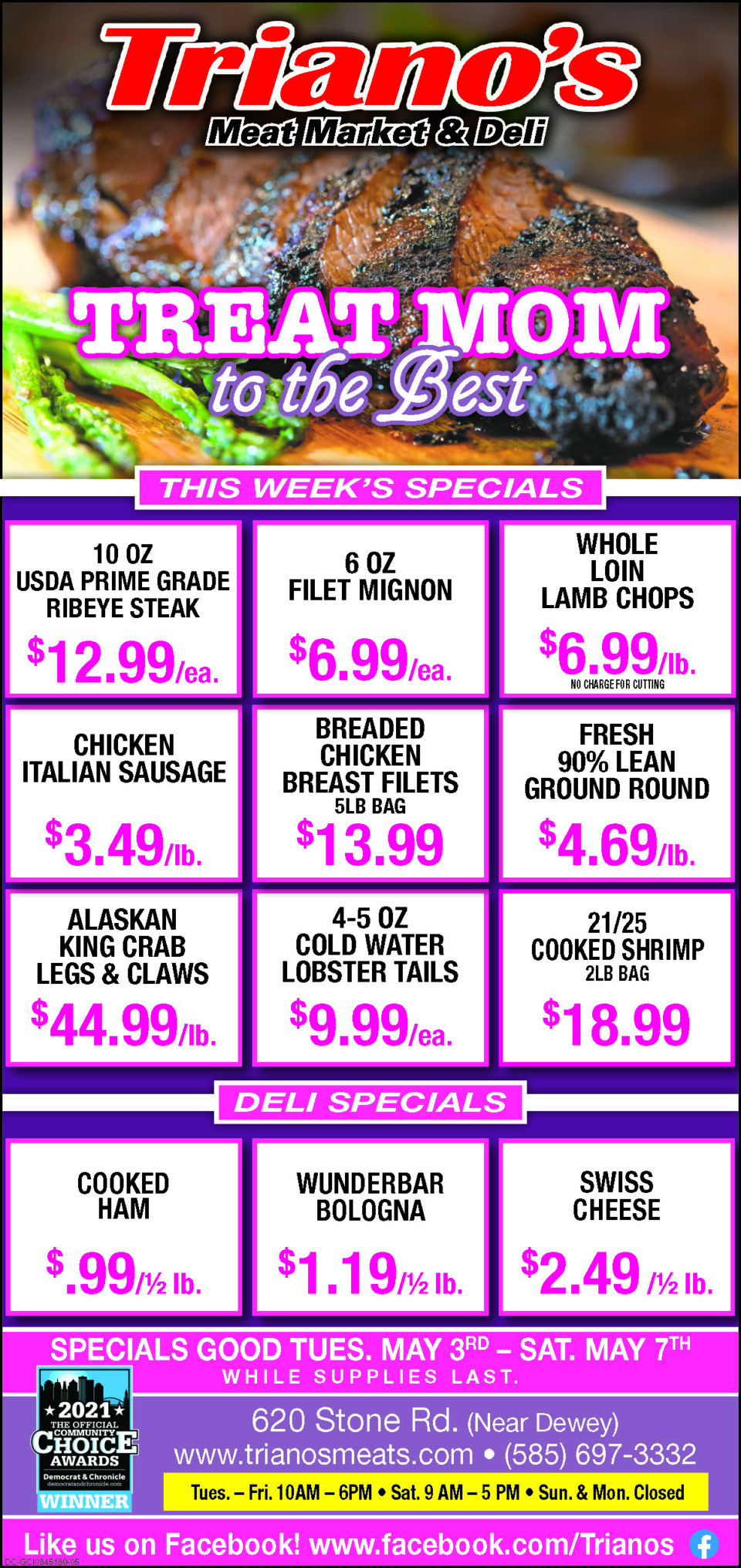 Meat Packages Specials Rochester, NY